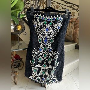Balmain Couture Dress with Crystals